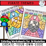 Pirate Themed Coloring Pages: Create-Your-Own-Code Worksheets