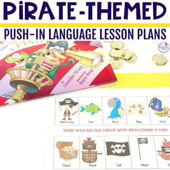 Preview of Pirate Speech Therapy Language Activities Lesson Plan for Push-In Therapy