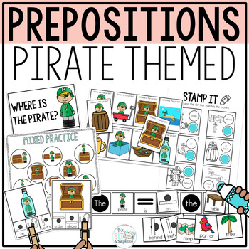 Preview of Prepositions Activities - Pirate Themed Spatial Concepts for Speech Therapy