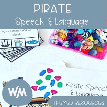 Preview of Pirate Themed Speech and Language Activities
