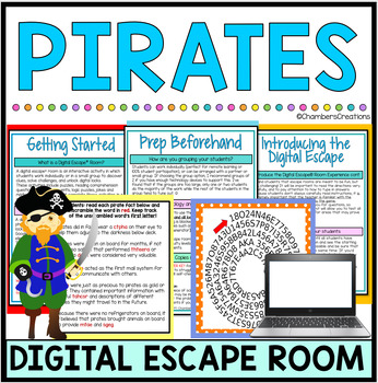 Preview of Pirate Themed Teambuilding Digital Escape Room