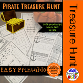 Pirate Treasure Hunt: Halloween Math Activity