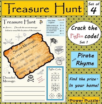 Pirate Secret Code and Decoder