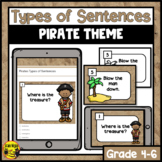 Pirate Types of Sentences Interactive Notebook Lesson and 