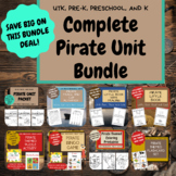Pirate Unit Complete Bundle - for UTK, Preschool, Pre-K, a