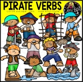 Pirate Verbs Clip Art Set {Educlips Clipart}