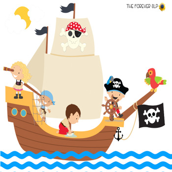Pirate Visual Scenes by THE FOREVER SLP | Teachers Pay Teachers