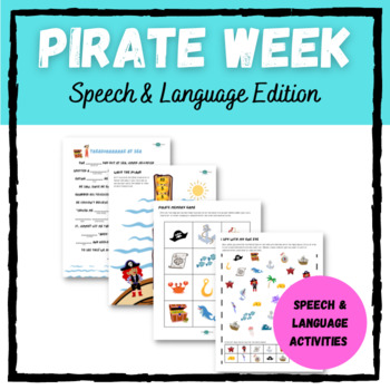 Preview of Pirate Week - Speech & Language Packet