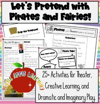 Preview of Pirate and Fairy Theater Activities, Reader's Theater, Imaginative Play