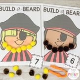 Pirate build a beard counting activity