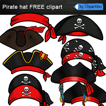Preview of Pirate hat Free clipart /Pirate Clip art for commercial use
