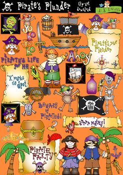 Preview of Pirate's Plunder Clip Art Download