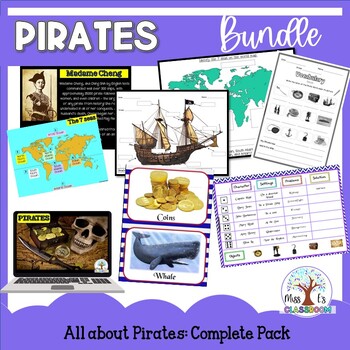 Preview of Pirates BUNDLE No Prep literacy unit