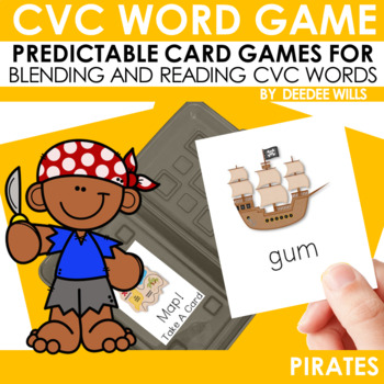 Preview of Pirates FREE CVC Word Game: Blending and Reading CVC Word Practice