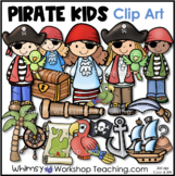 Pirate Ship Kids Treasure and Map Clip Art | Images Color 