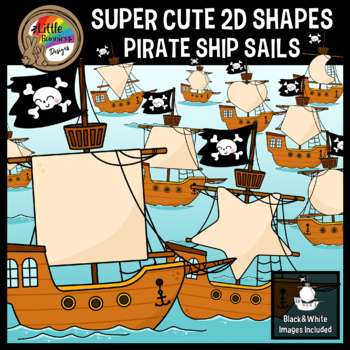 Pirates on Pirate Ship Clip Art - Pirates on Pirate Ship Image