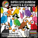 Pets Clipart | Rainbow Parrots, Pirate Hats and Feathers