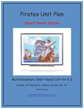 Preview of "Pirates!" Common Core Aligned Math and Literacy Unit - SMARTBOARD EDITION