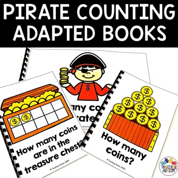 Preview of Pirates Counting Adapted Books for Special Education and Autism
