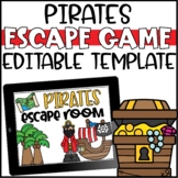 Pirates Escape Room Editable Template