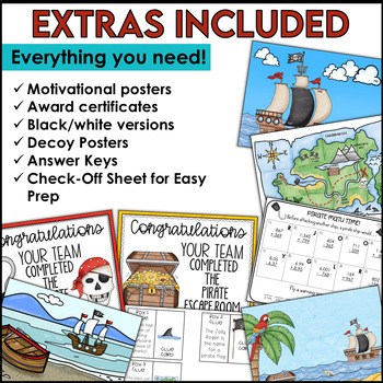 Escape Room Game DIY Pirates Printable Game Kit Pirate's 