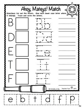 pirate math literacy kindergarten worksheets boom cards talk like