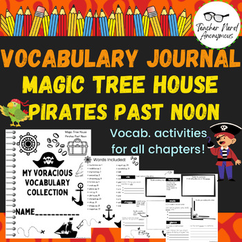 Preview of Pirates Past Noon Vocabulary Notebook