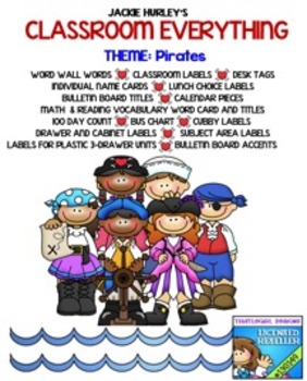 Preview of Pirates, Pirates, Pirates, Beginning of School Everything! August!