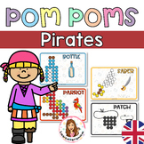 Pirates Pom Poms. Fine motor.