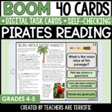 Pirates Reading Passages Boom Cards - Digital
