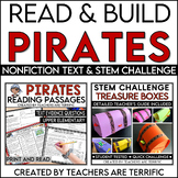 Pirates Reading and STEM Bundle with Treasure Box STEM Challenge