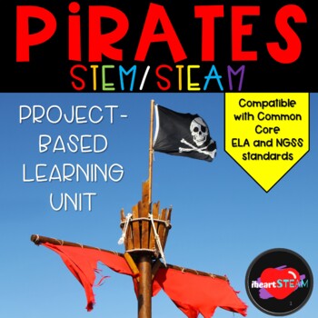 Preview of Pirates STEM Learning Unit - Project Based Learning - ELA unit