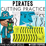 Pirates Cutting Practice - Scissor Skills Worksheets