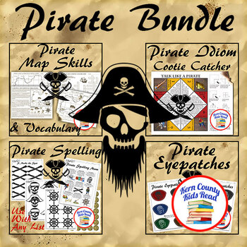 Preview of Pirates Thematic Unit Study Bundle: Talk Like A Pirate Pack!