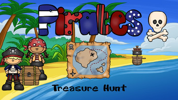 Preview of Review Game - Pirates Treasure Hunt - TEMPLATE  Power Point