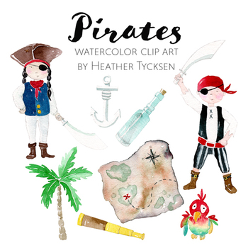 Pirate Clipart Pirate Party Clipart Cute Pirates 