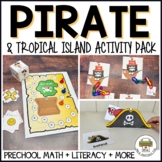 Preschool Pirate and Tropical Island Activity Pack- Math a