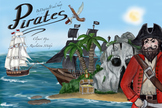 Pirates clipart, sea clipart, treasure island clipart, pir