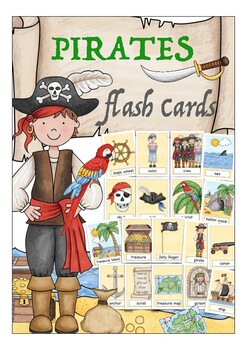 Preview of Pirates  flash cards English / ESL children  primary school, vocabulary