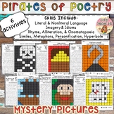 Pirates of Poetry Mystery Pictures with Poetry Skills Worksheets
