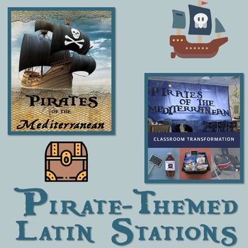 Preview of Pirates of the Mediterranean Latin Classroom Transformation Stations
