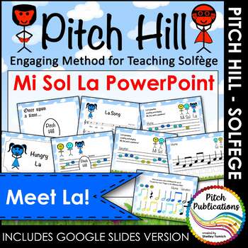 Preview of Pitch Hill Introduce La POWERPOINT Practice Mi Sol La