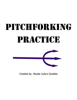 Preview of Pitchforking - Bernabei sentence writing practice