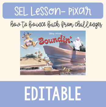 Preview of Pixar "Boundin" SEL lesson- How to rebound/bounce back from challenges