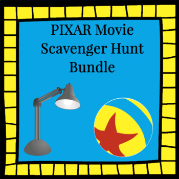 Preview of Printable Activity Bundle for Pixar Movies