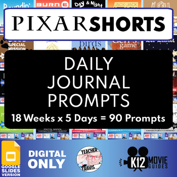 Preview of Pixar Short Daily Journal Prompts (18 Weeks) | Infer | Plot | Theme (1st Sem)