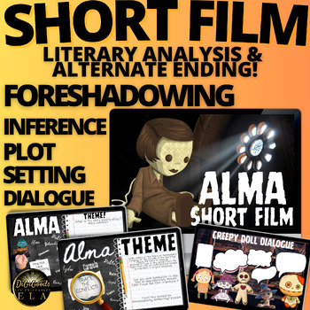 Preview of Pixar-like Shorts: Films For Theme Inference Plot Foreshadowing Writing  Alma