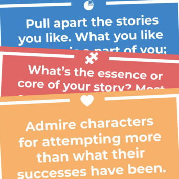 Preview of Pixar's Rules of Story Telling Poster Set + Activities
