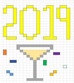 Preview of Pixel Art 2019 New Year