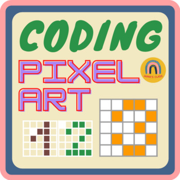 Preview of Pixel Coding [Number] - Follow Biary Code to code your painting (Free)